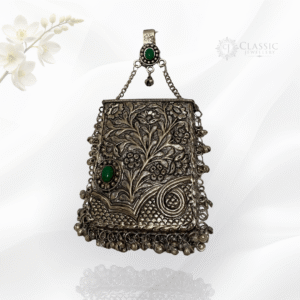 German Silver Clutch Style Bag