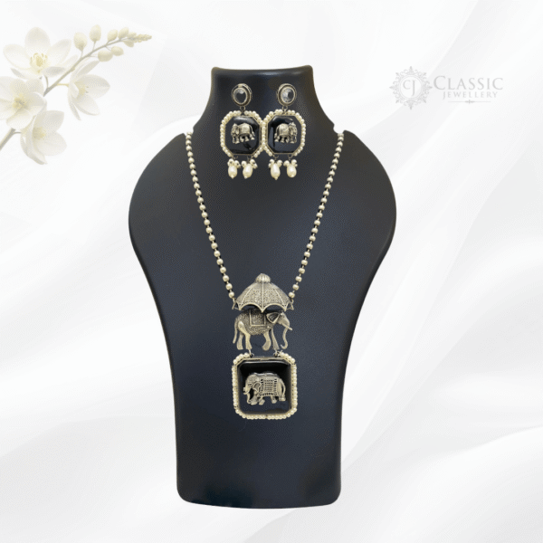 German Silver Dual Tone Necklace