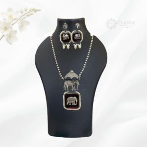 German Silver Dual Tone Necklace2