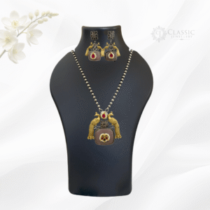 German Silver Dual Tone Necklace3