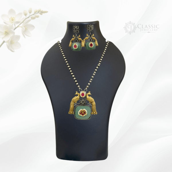 German Silver Dual Tone Necklace4