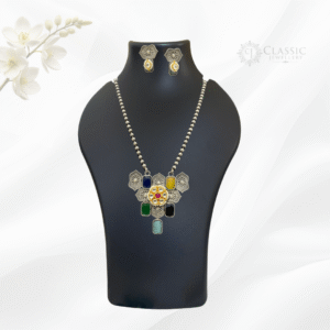 German Silver Dual Tone Necklace7