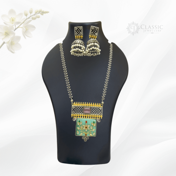 German Silver Dual Tone Necklace9