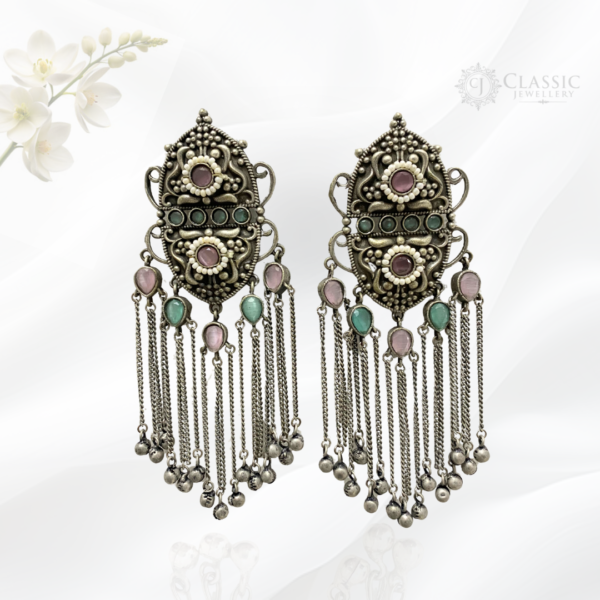 German-Silver-antique-pink-Earings