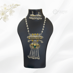 Silver Oxidized Dual Tone Necklace5