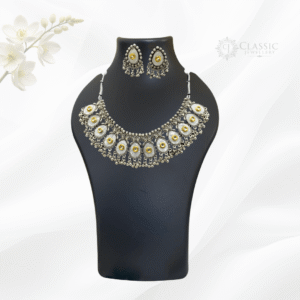 Silver Oxidized Dual Tone Necklace6