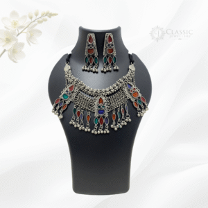 Silver Oxidized Heritage Choker