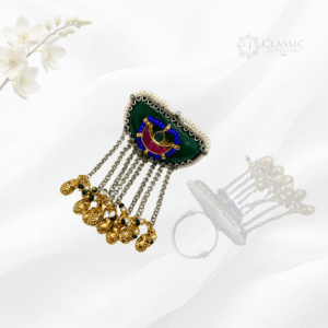 German Silver Dual Tone Kundan Ring