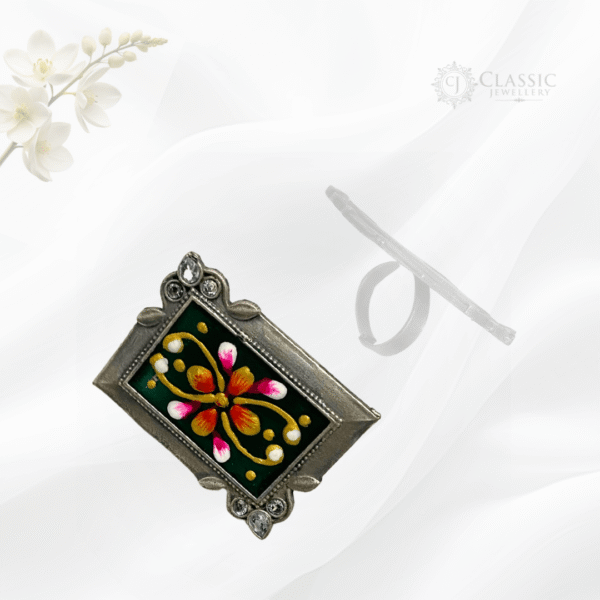 german-ring-green-print
