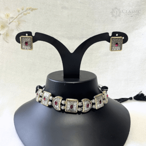 German Silver Dual Tone Necklace-21