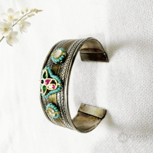 German-Silver-kundan-kada