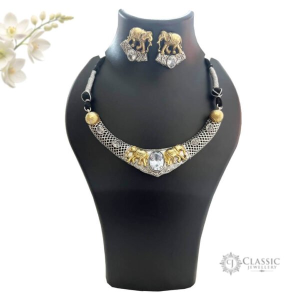 oxidized necklace 14