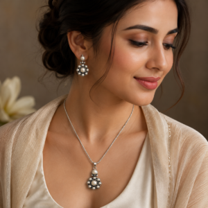 white-pearl-pendent-set