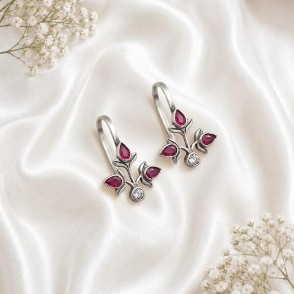 Elegant Silver Bugadi Earrings
