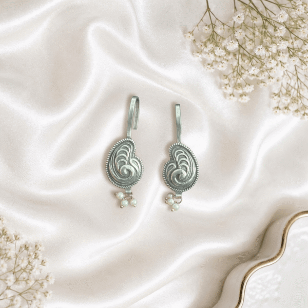 Elegant Silver Bugadi Earrings