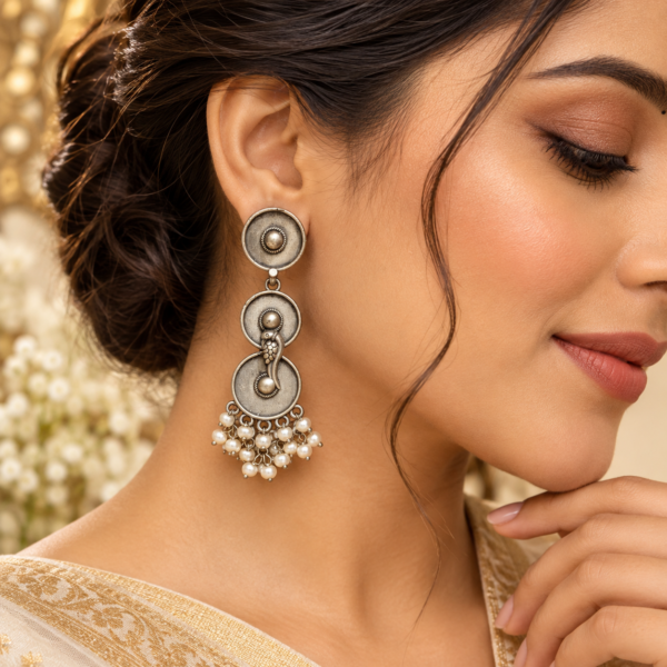 German Silver Earrings