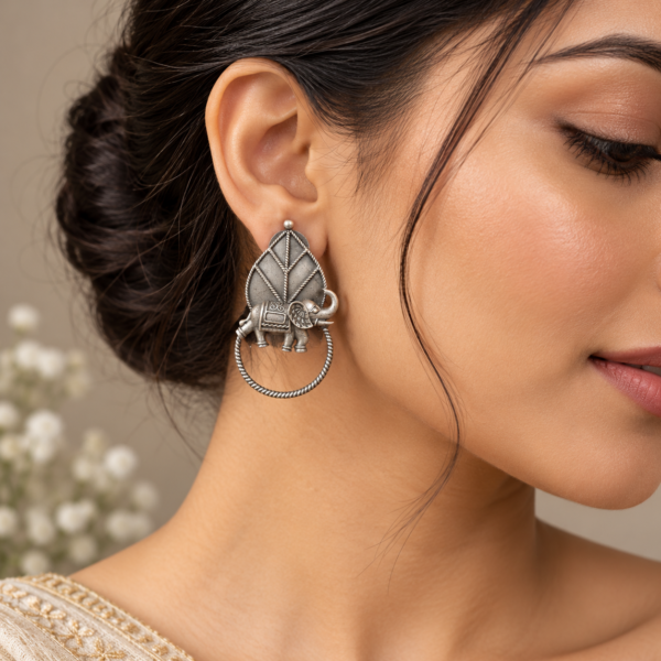 German Silver Earrings