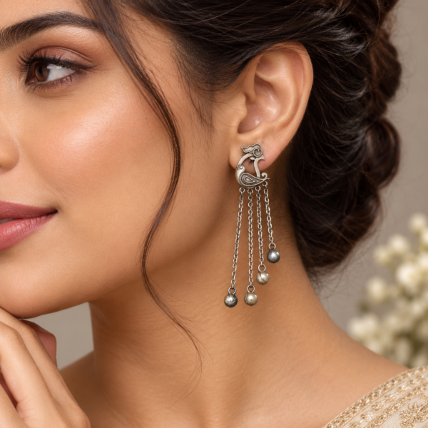 German Silver Earrings