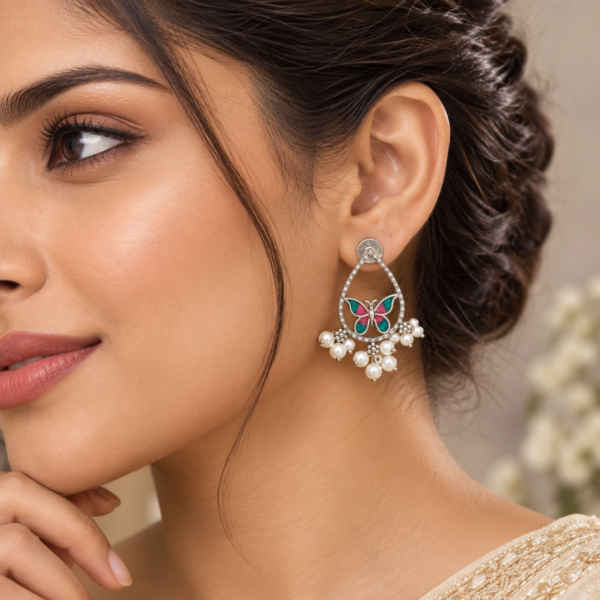 German Silver Earrings
