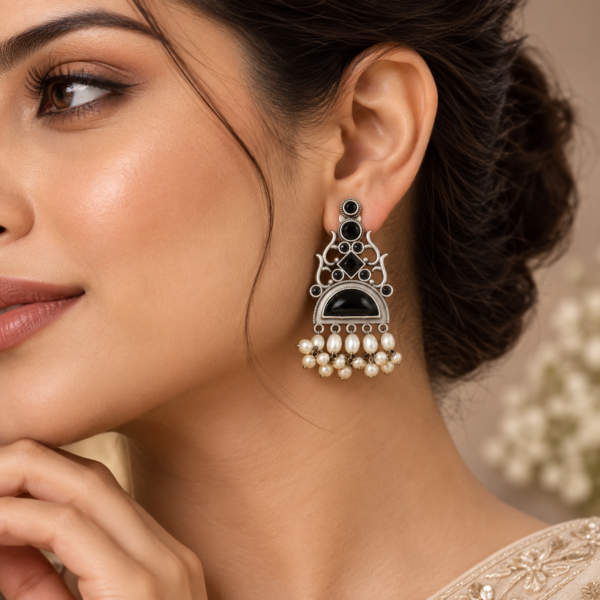 German Silver Earrings