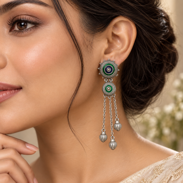 German Silver Earrings