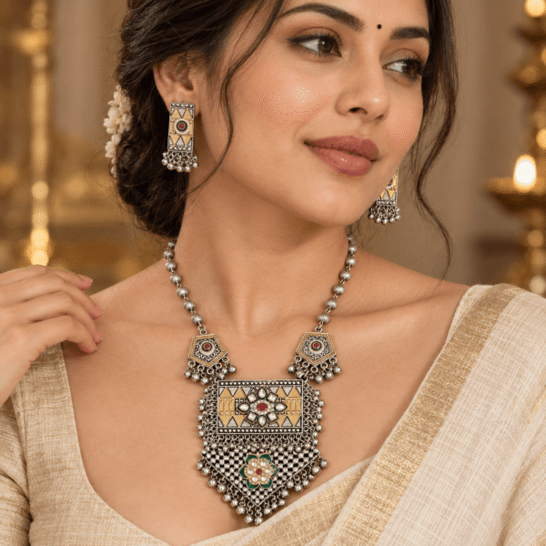 Oxidised Necklace
